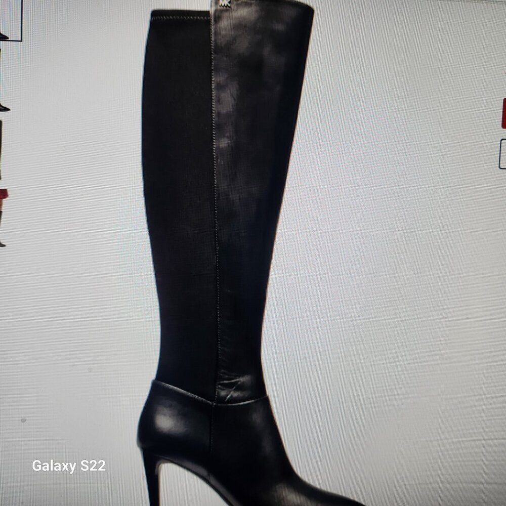 Michael Kors Women's Dorothy Flex Black Leather Boots Size 5M. NIB. - Picture 3 of 13